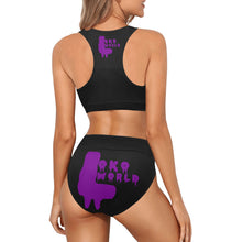 Load image into Gallery viewer, DaeDot Lokoworld Women Crop Top Bikini Set